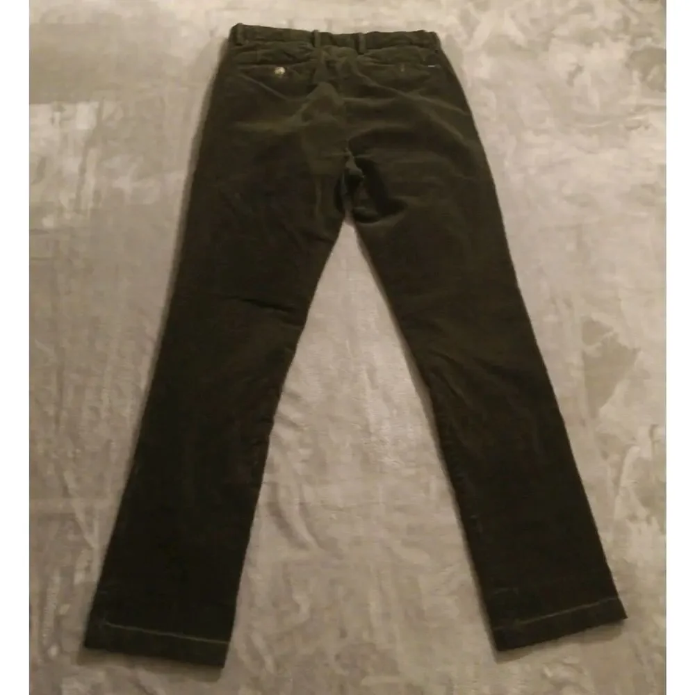 Polo Ralph Lauren Corduroy Slim Fit Pants Mens 29W x 30L Green